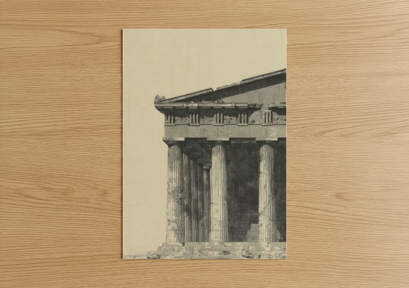 Ancient Parthenon Classical Architecture Wall Art