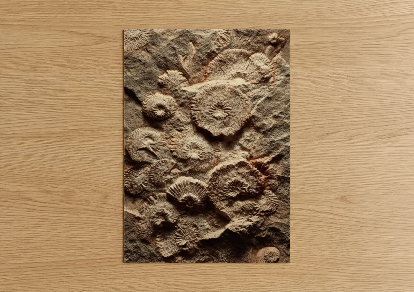 Fossil Glacier Natural Stone Texture Wall Art