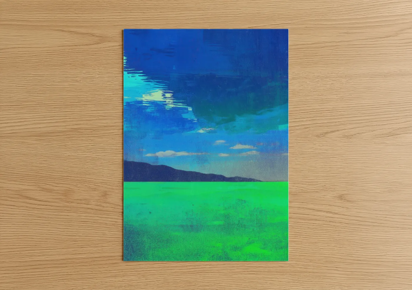 Ethereal Horizon Abstract Landscape Wall Art