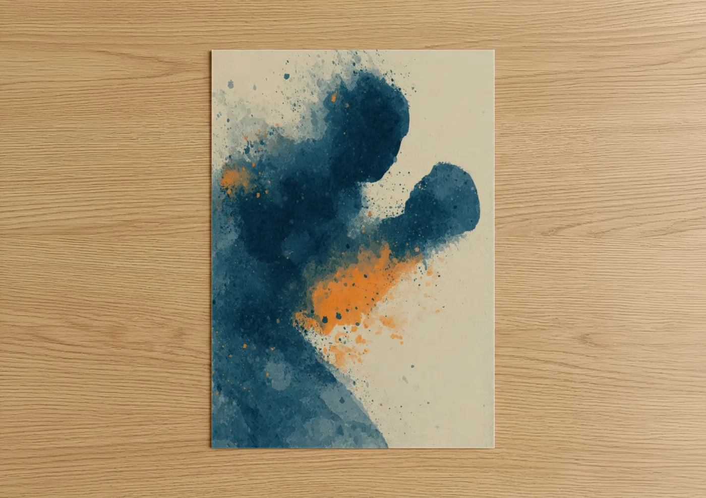 Abstract Watercolor Boxer Fighter Wall Art
