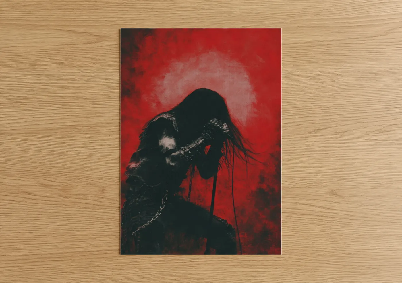 Dark Metal Music Gothic Silhouette Wall Art