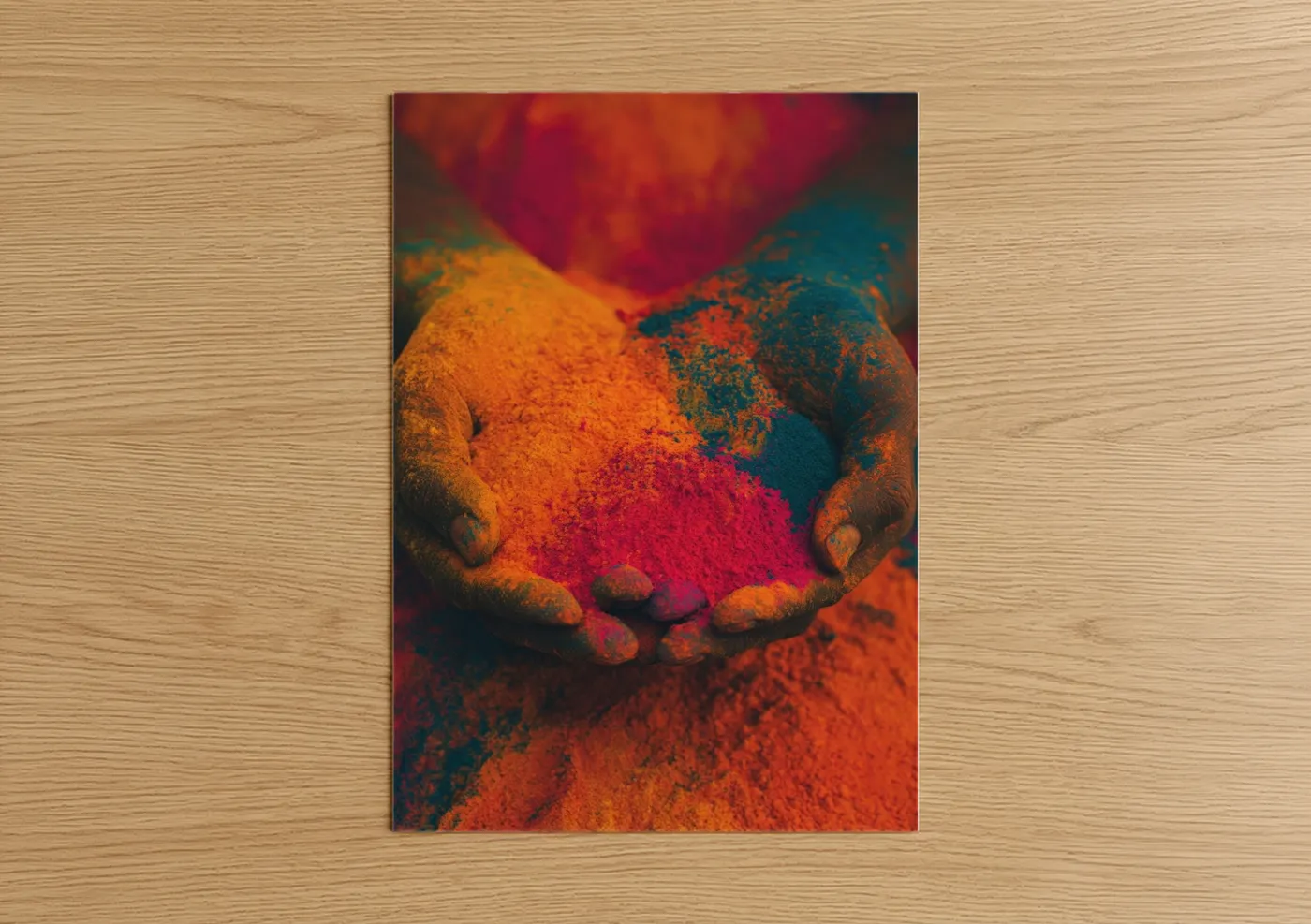 Colorful Holi Festival Powder Celebration Wall Art
