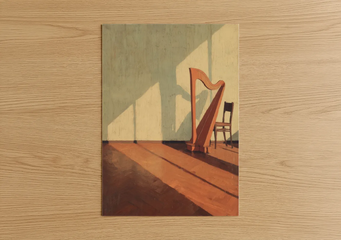 Sunlit Harp Interior Wall Art