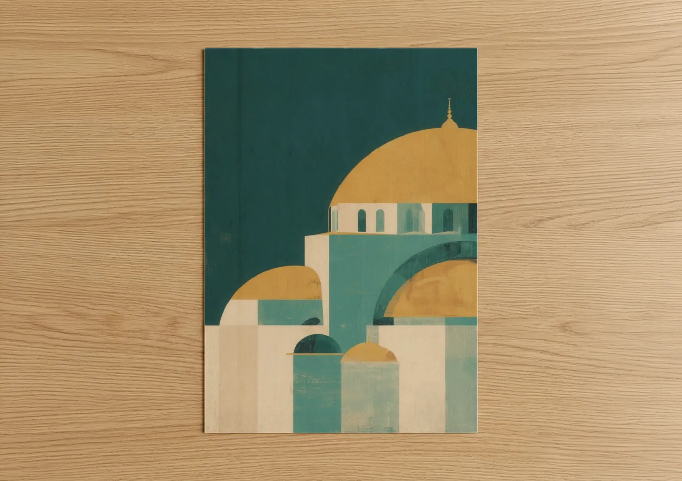 Golden Hagia Sophia Architectural Art Wall Art