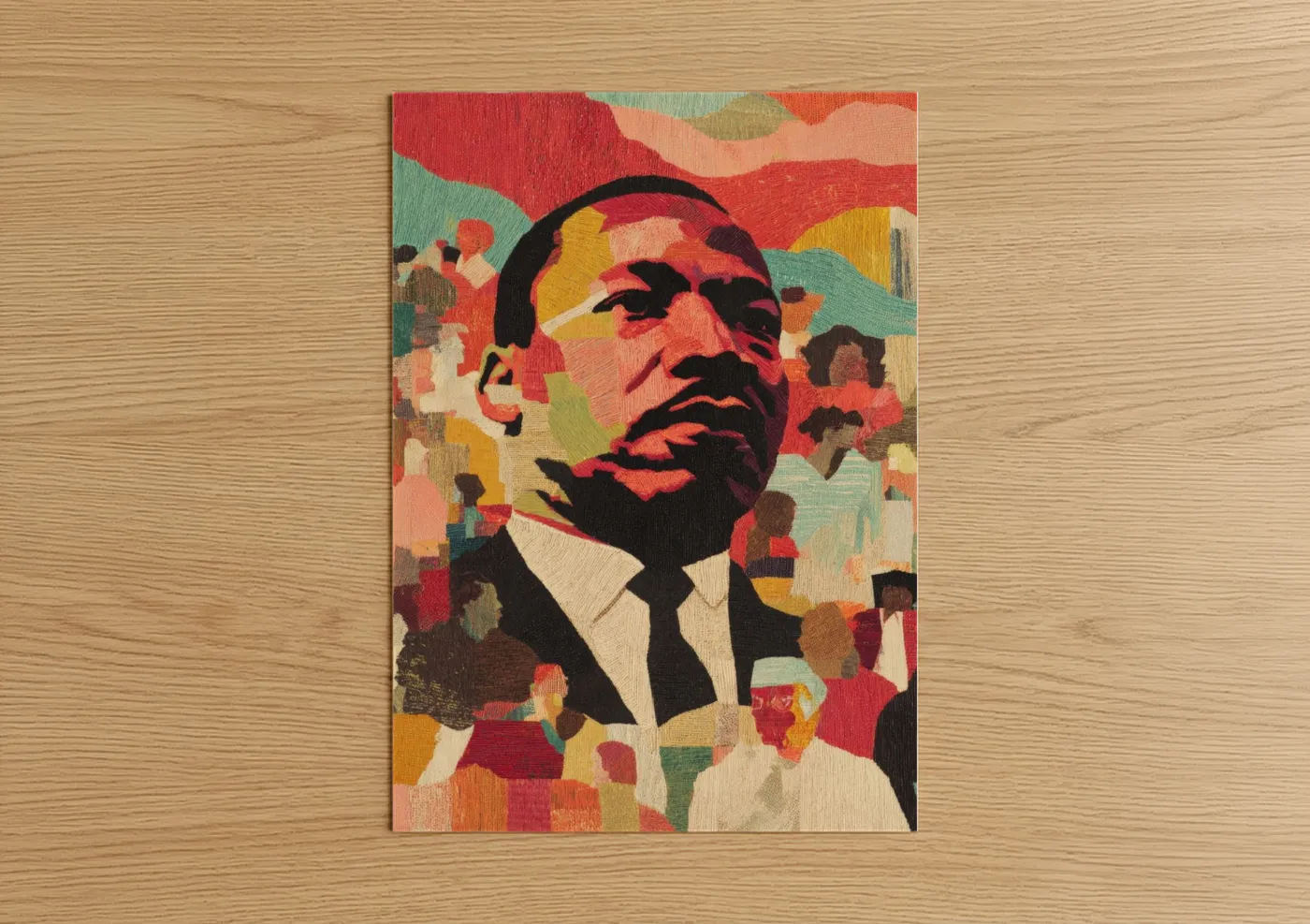 Martin Luther King Jr Day Unity Portrait Wall Art