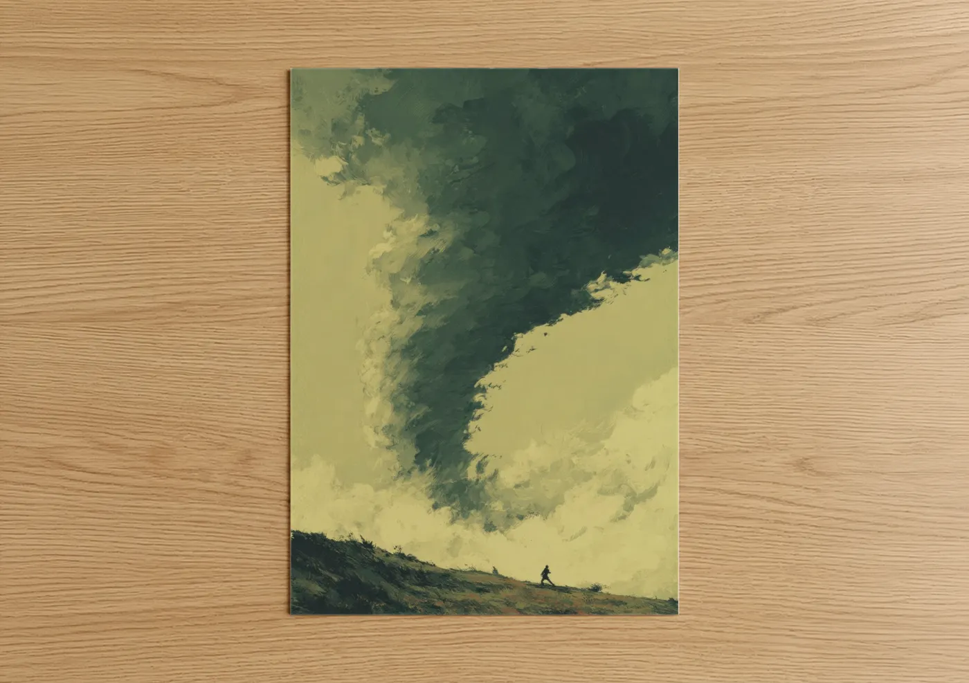 Approaching Tornado Storm Sky Landscape Wall Art