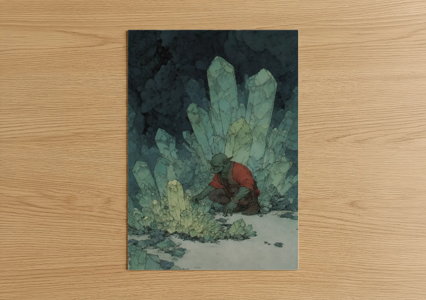 Desert Orc Fantasy Illustration Wall Art