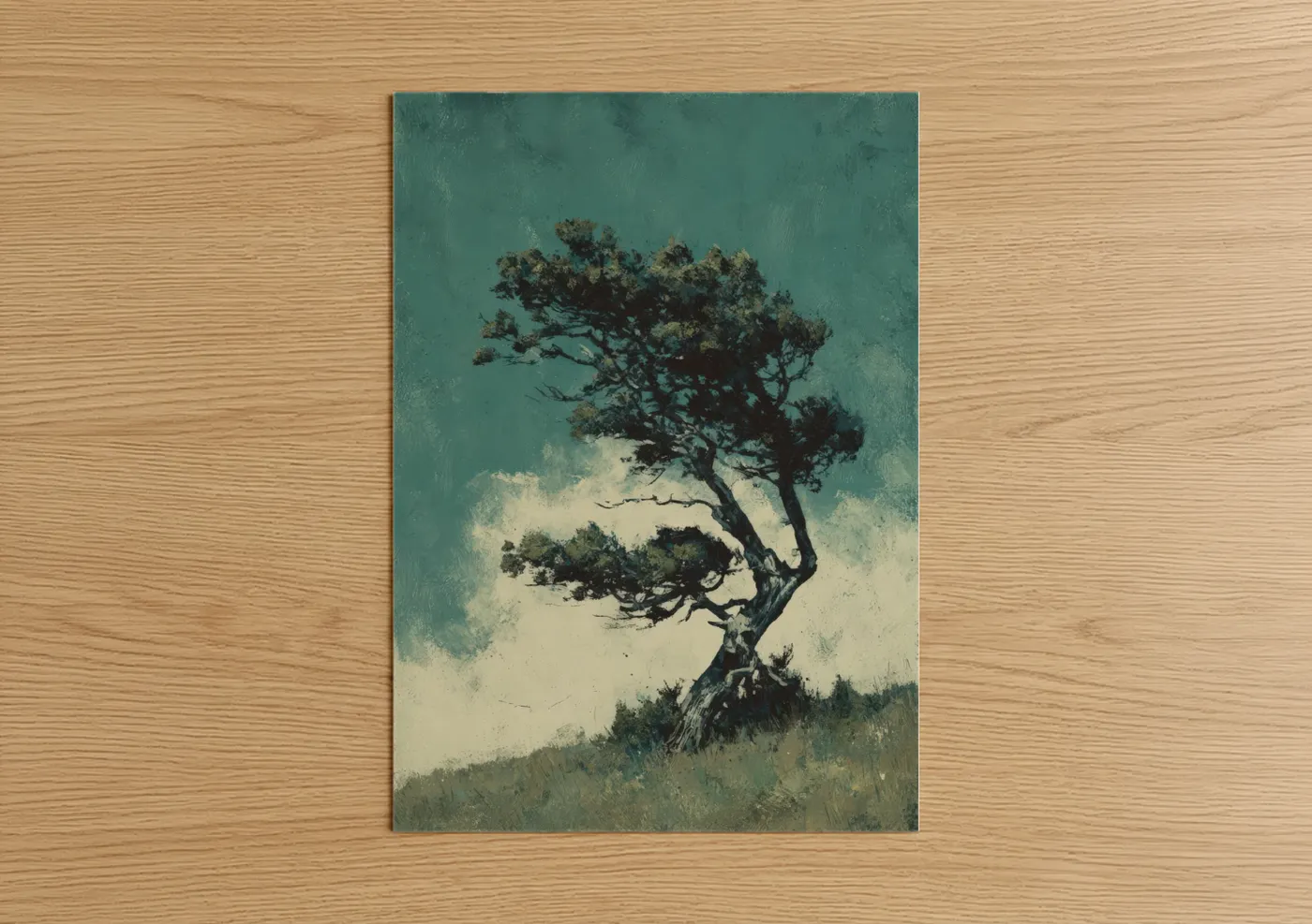 Windswept Juniper Tree Botanical Wall Art