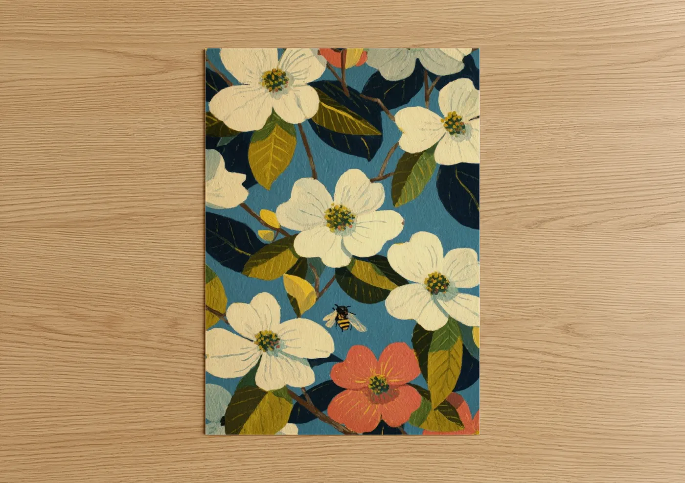 Spring Dogwood Flowers Botanical Wall Art