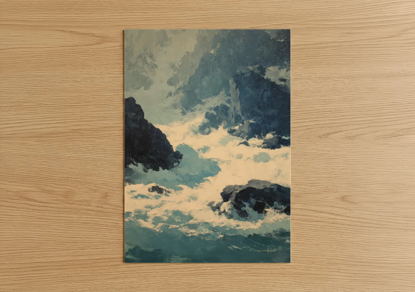 Alpine Glacier Mountain Landscape Wall Art