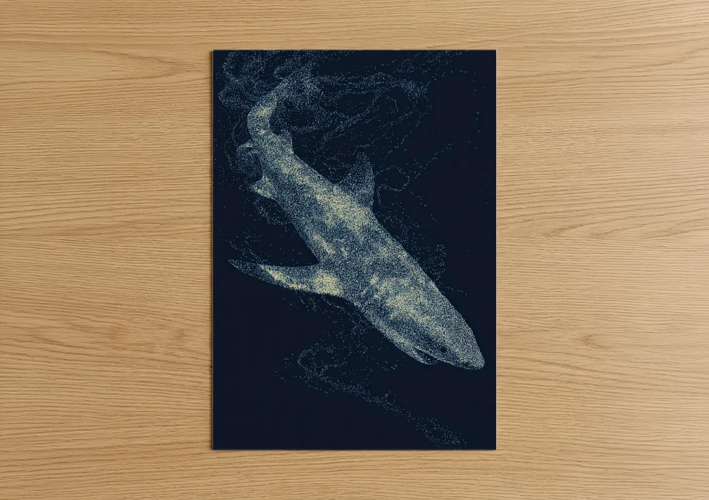 Celestial Basking Shark Ocean Wall Art