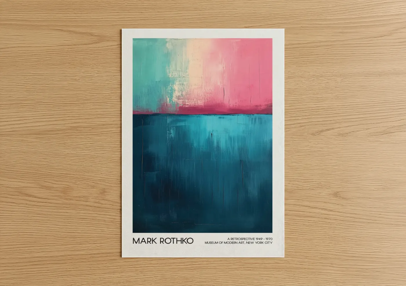 Abstract Gradient Horizon Sunset Wall Art
