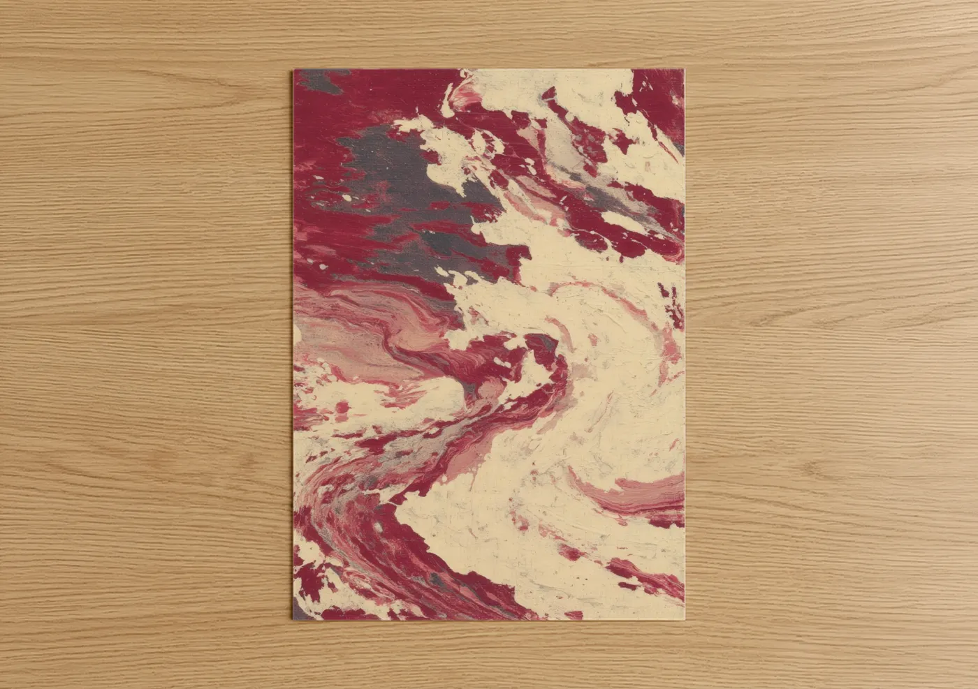 Abstract Meat Marble Texture Wall Art