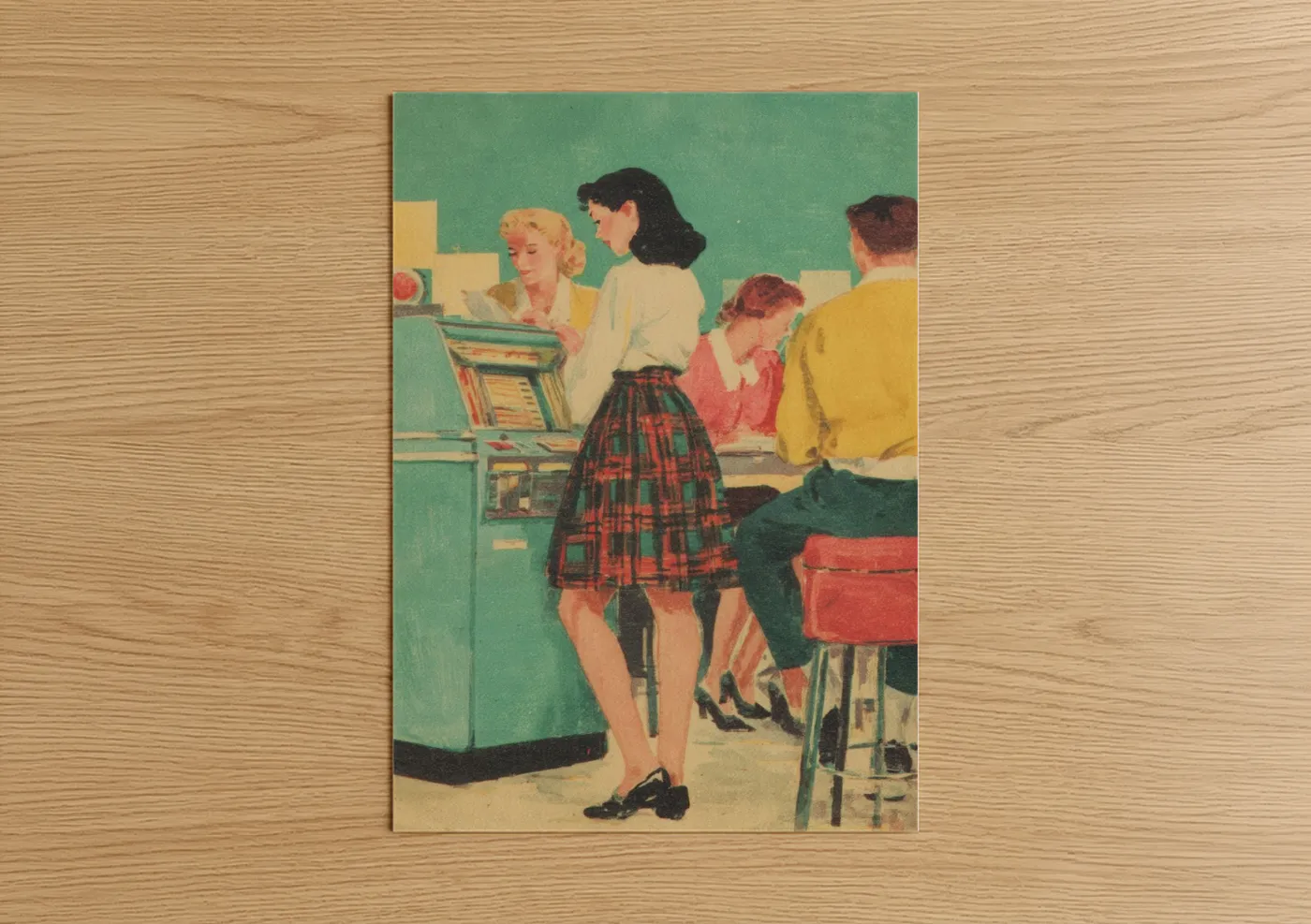 Retro Pop Diner 1950s Vintage Wall Art