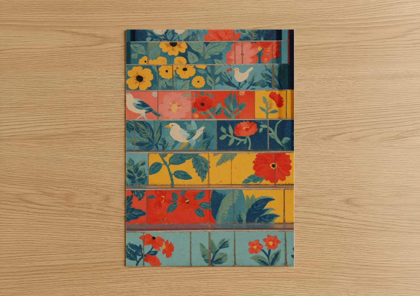 Botanical Floral Staircase Wall Art