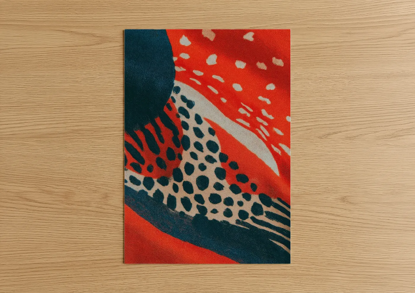 Bold Leopard Print Scarf Design Wall Art