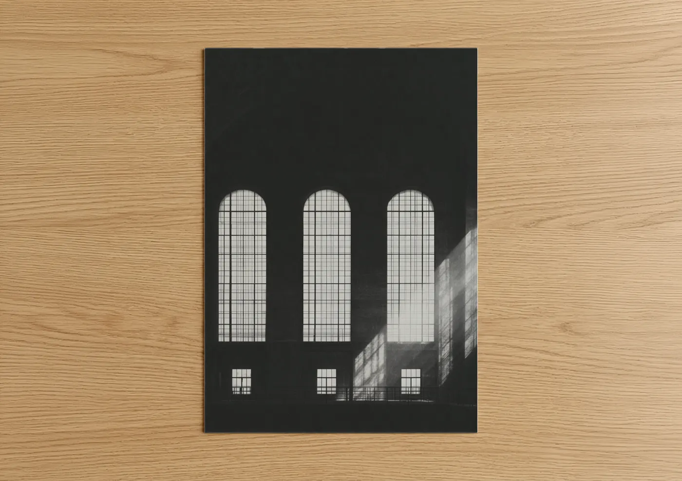 Industrial Power Plant Architecture Black White Wall Art