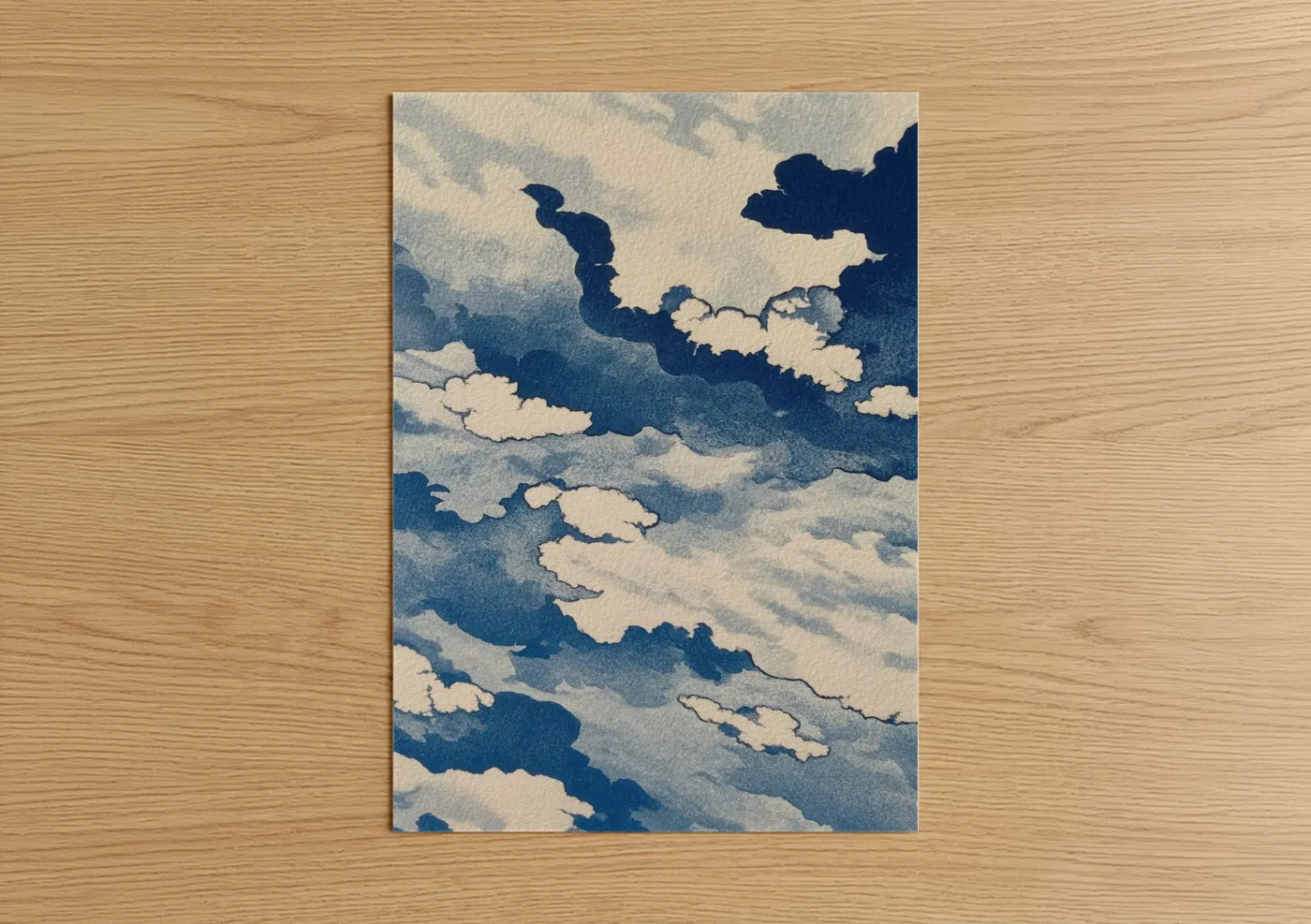 Ethereal Cloud Layers Abstract Wall Art