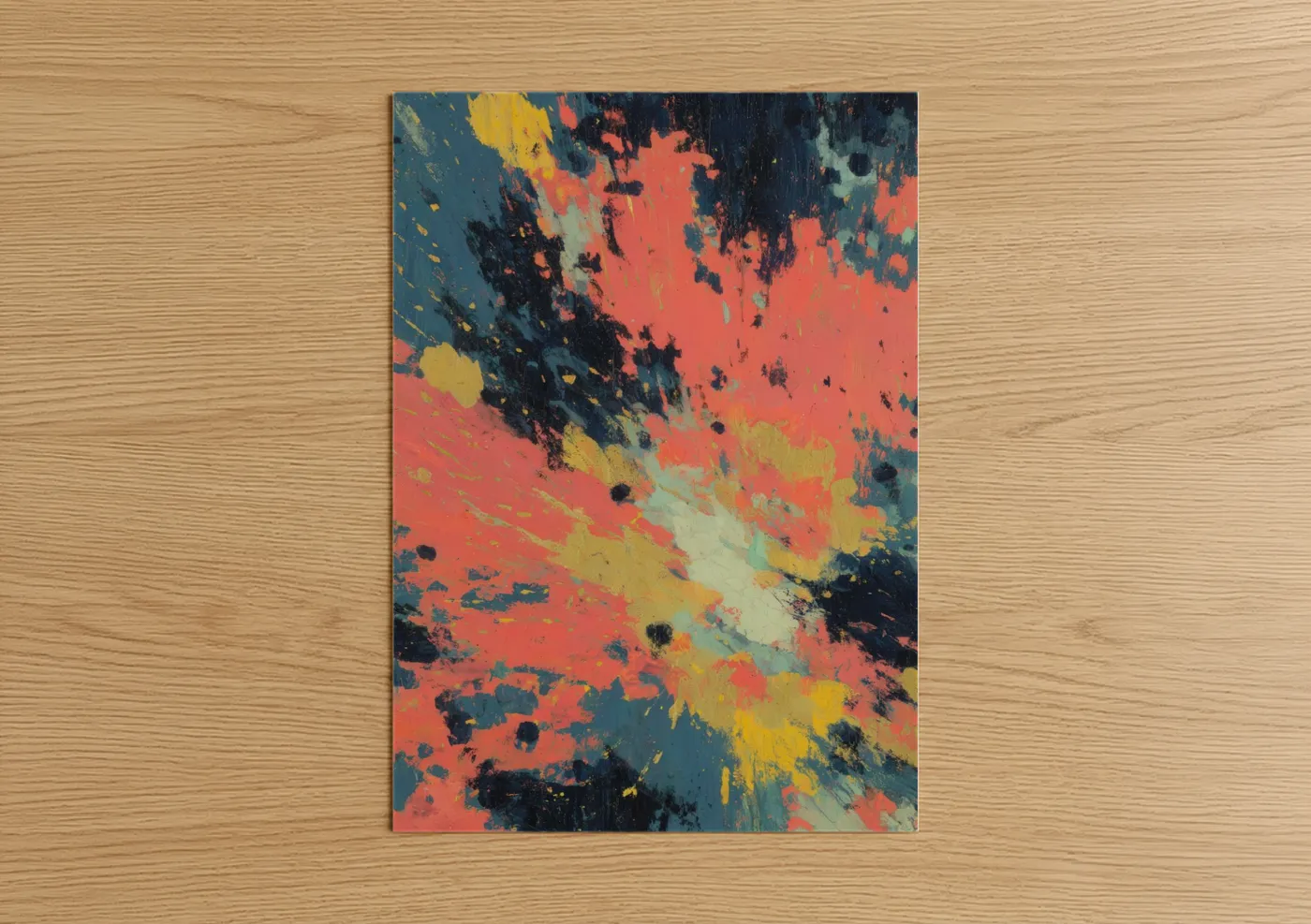 Cosmic Explosion Abstract Space Wall Art