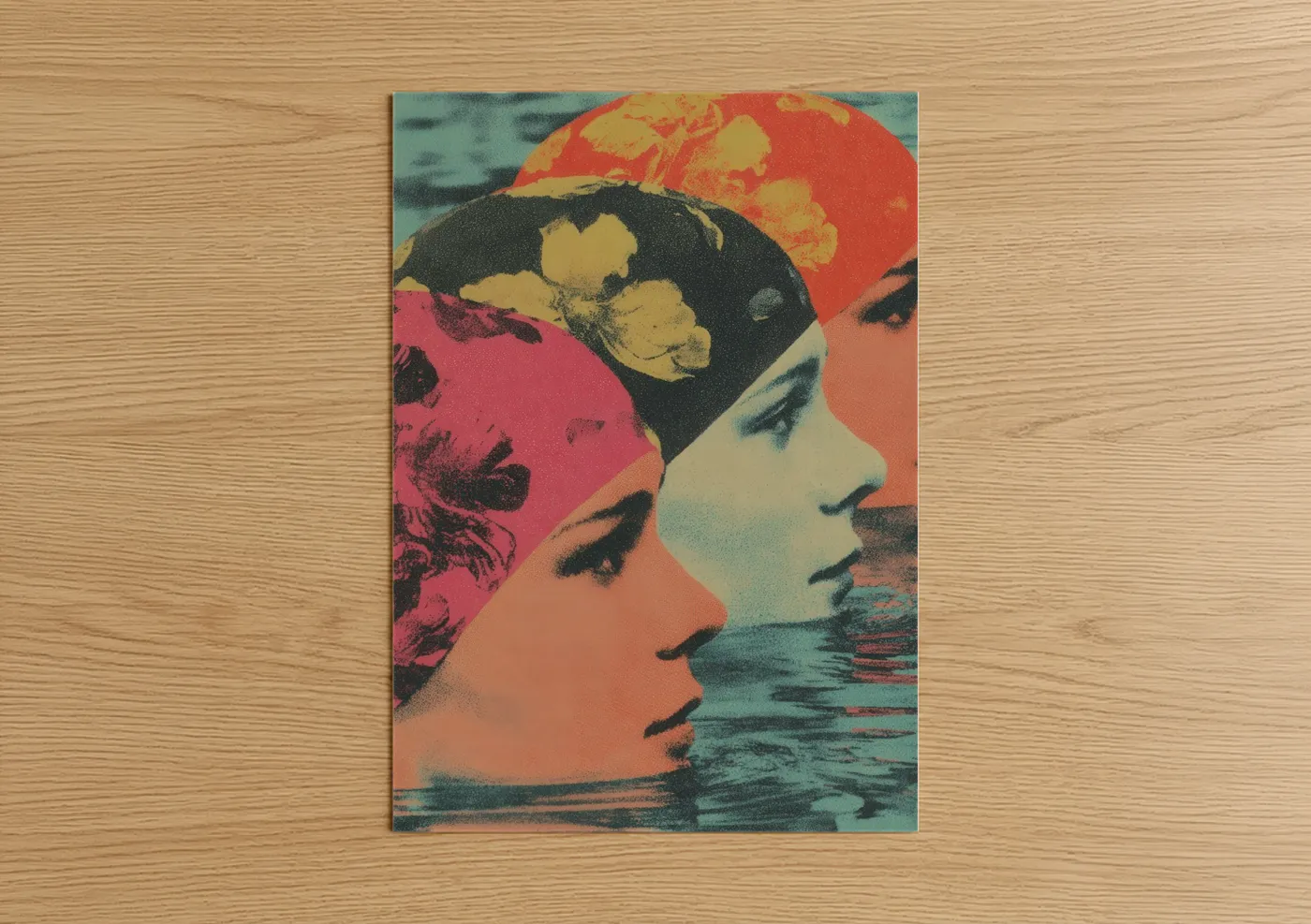 Colorful Synchronized Swimming Wall Art