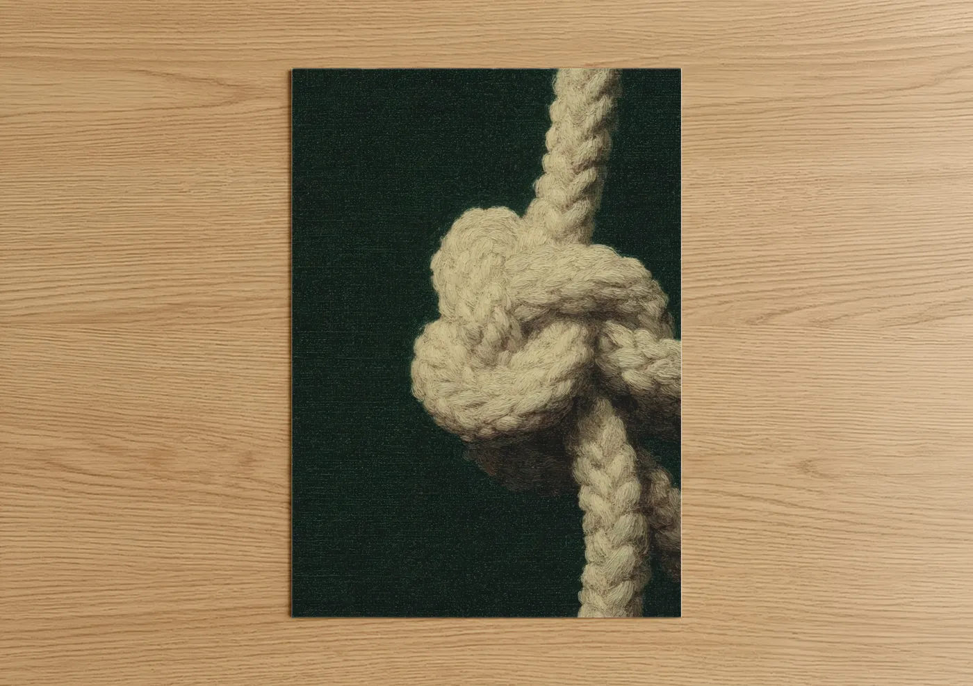 Nautical Rope Knot Detailed Still Life Wall Art