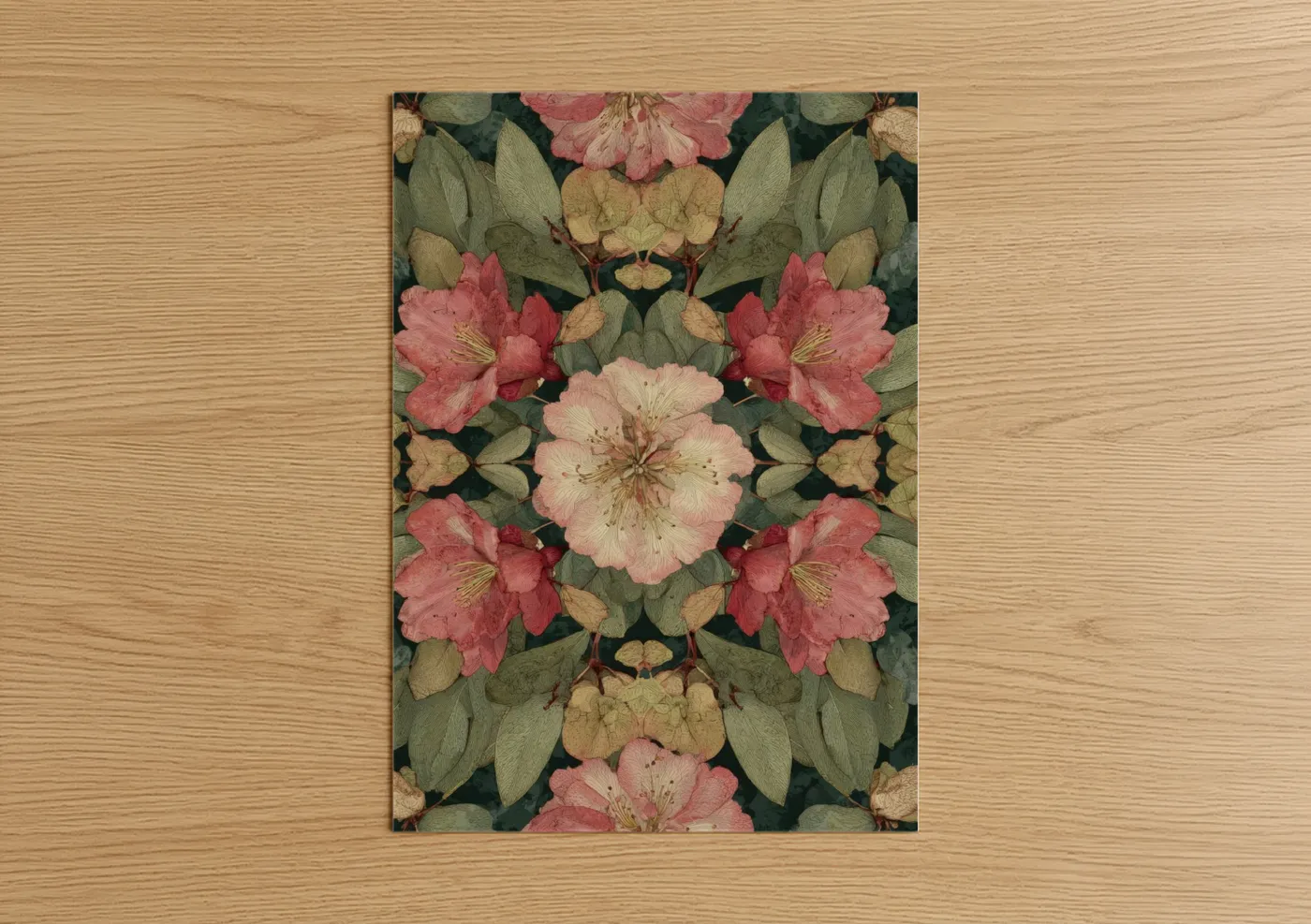Symmetrical Orchid Garden Botanical Wall Art