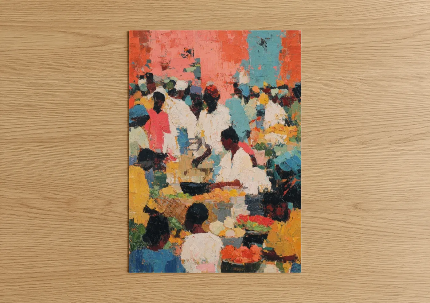 Kwanzaa Market Celebration Wall Art