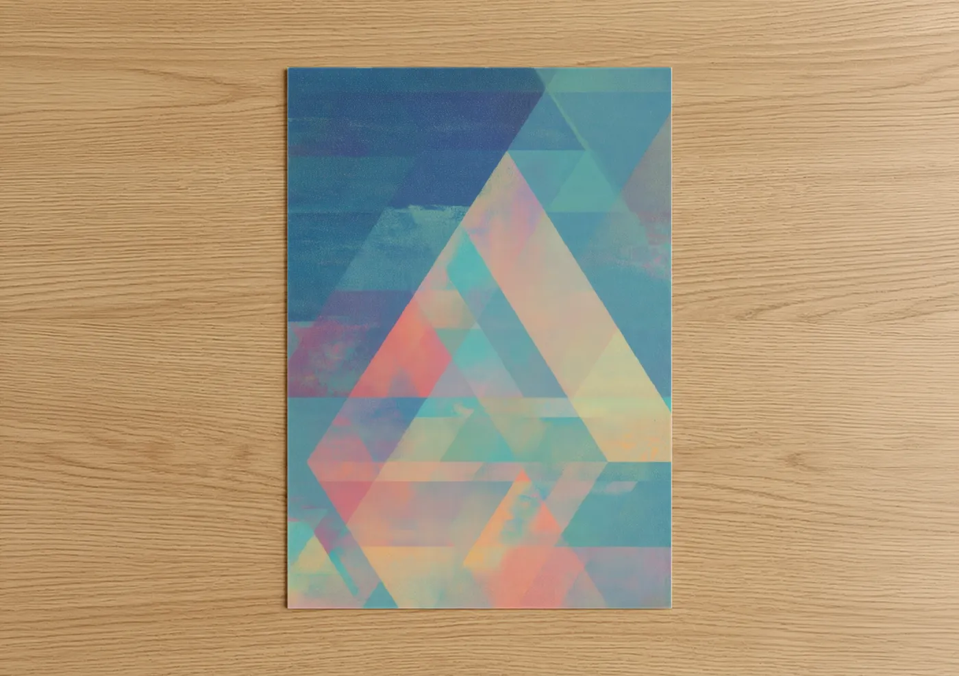 Prismatic Geometric Abstract Wall Art