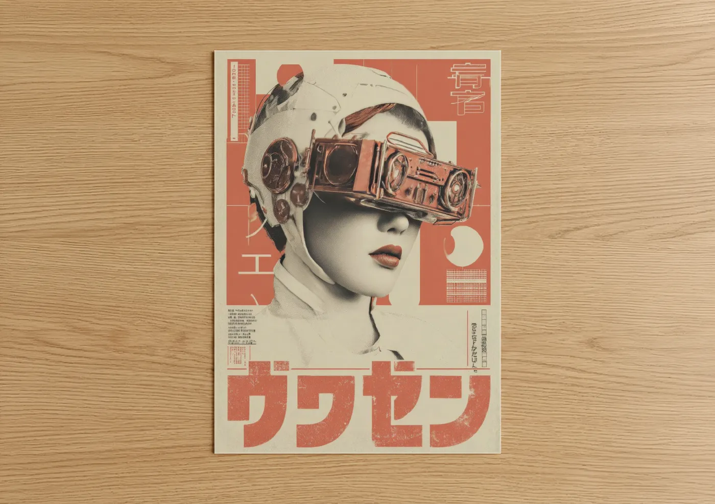 Retro Cyber Vision Japanese Retrofuturism Wall Art