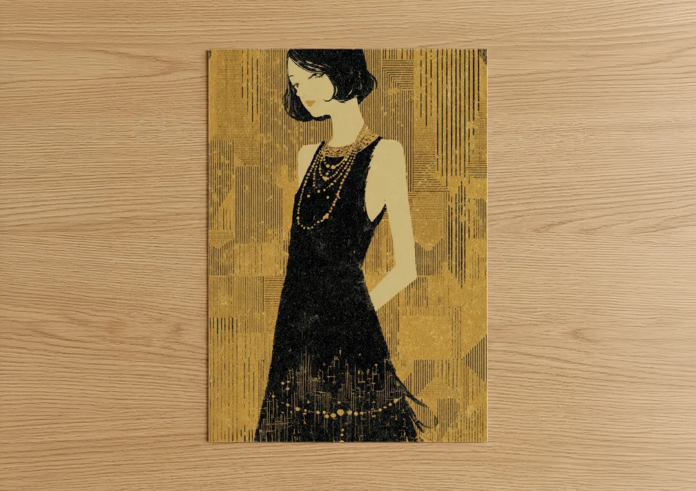 Art Deco Fashion Illustration Glamour Wall Art
