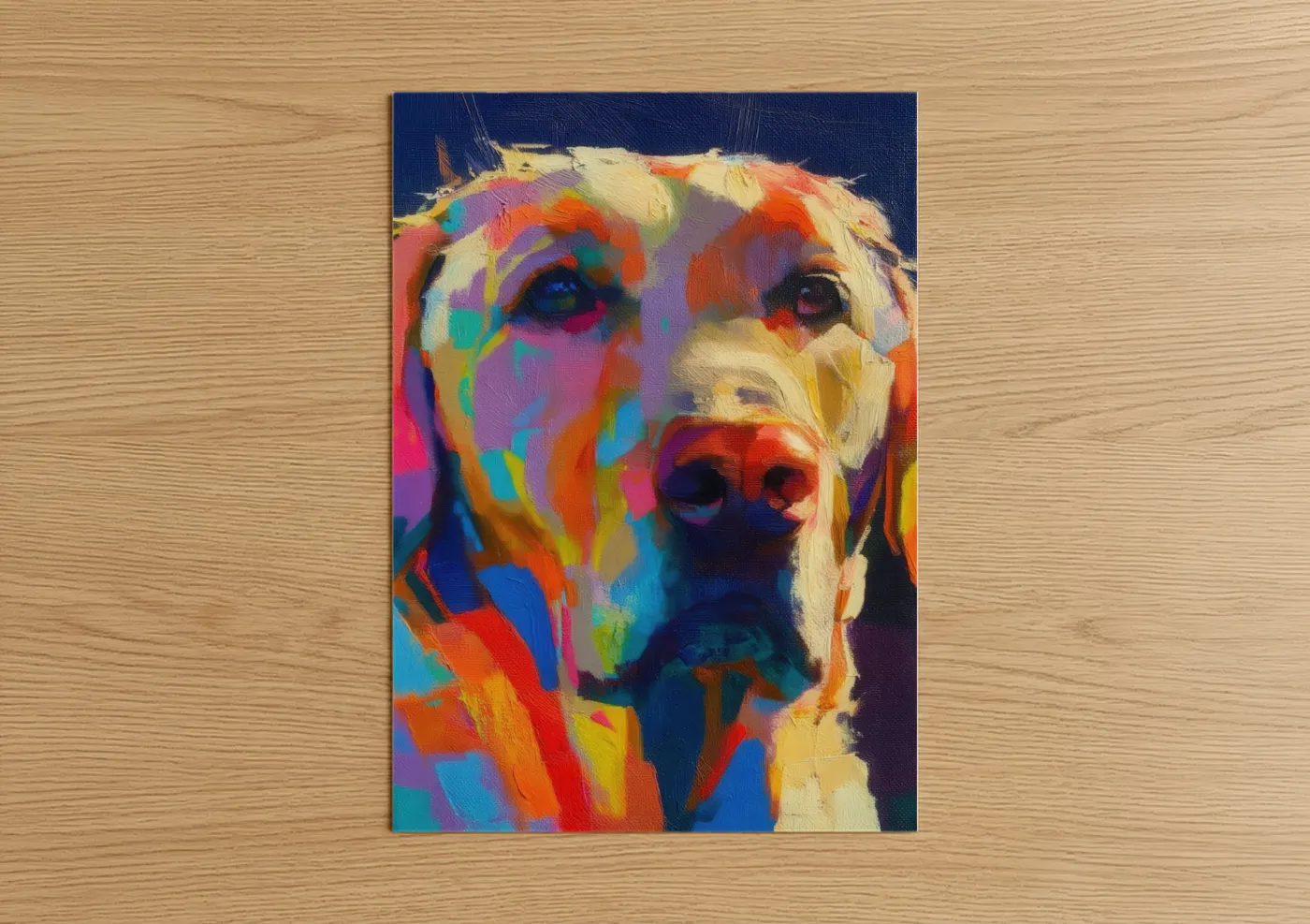 Colorful Retriever Pop Art Portrait Wall Art