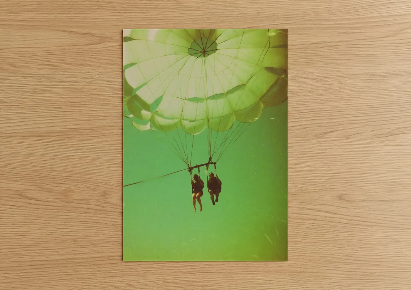 Aerial Parasailing Couple Adventure Sport Wall Art