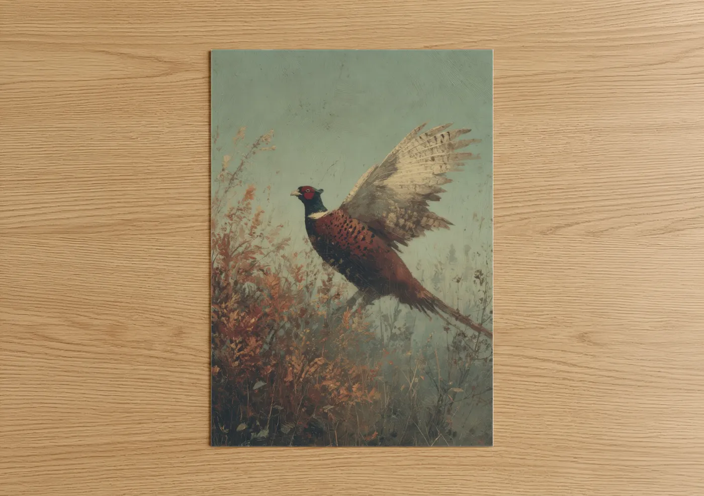 Pheasant Rising Hunting Game Bird Wall Art