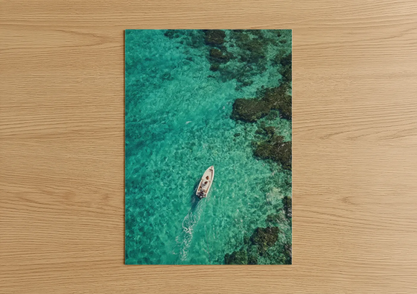 Aerial Parasailing Over Turquoise Waters Wall Art