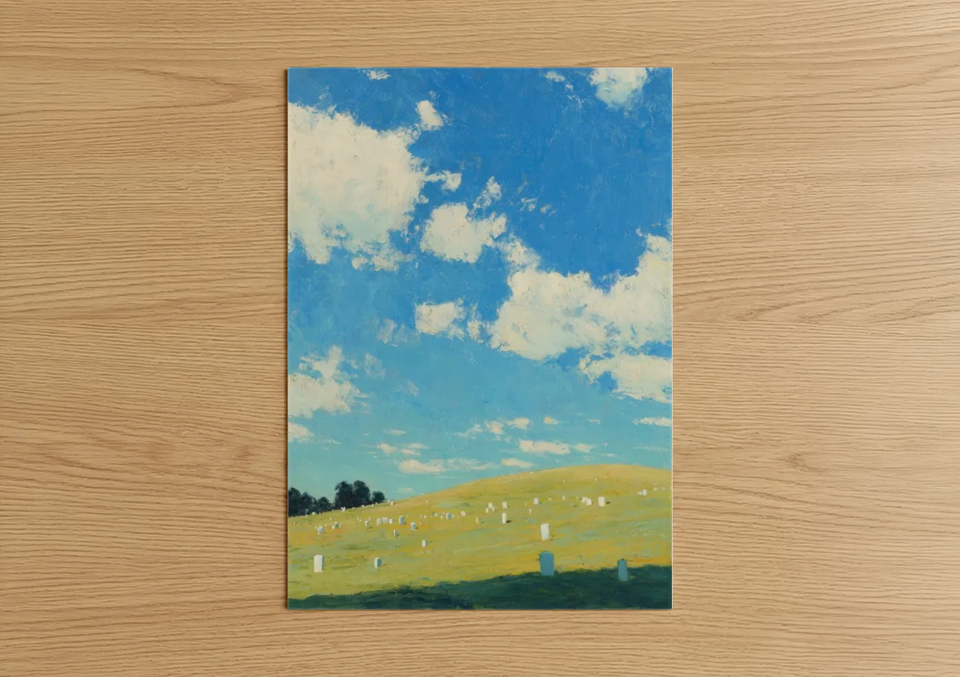 Veterans Day Memorial Cemetery Landscape Wall Art