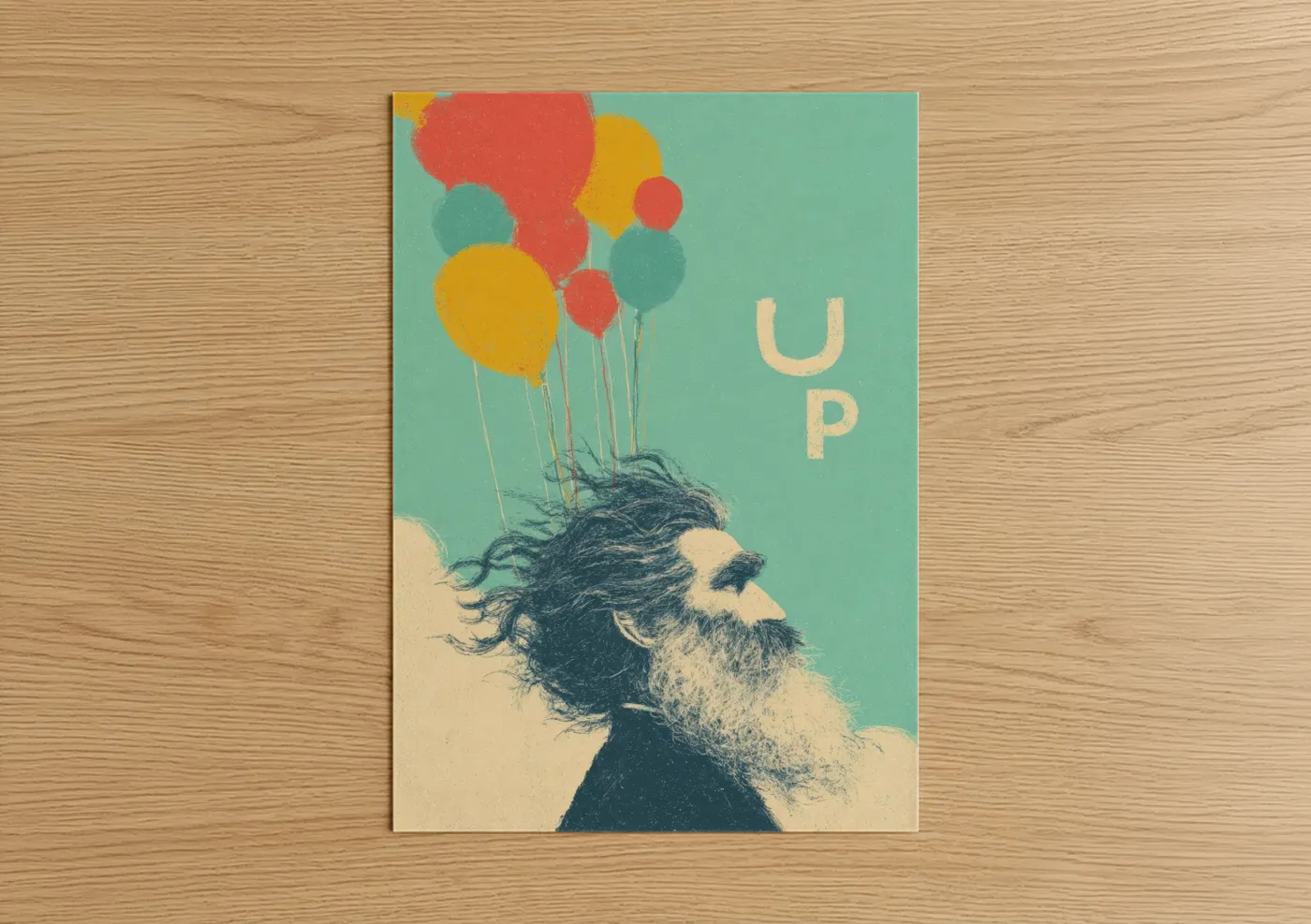 Uplifting Hair Movement Vintage Poster Wall Art