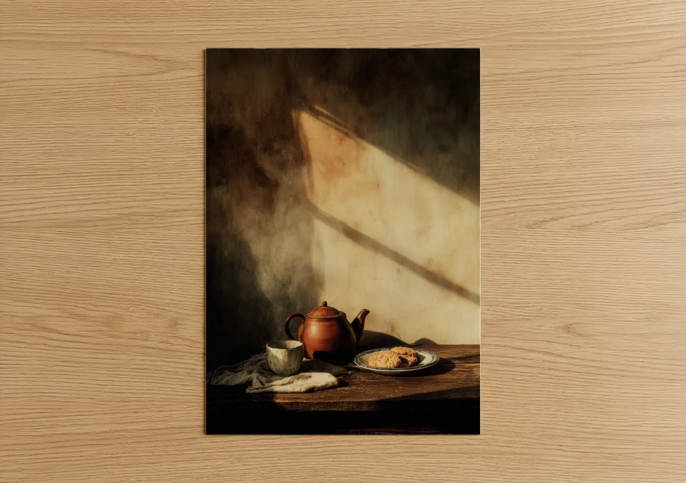 Warm Afternoon Tea with Sunlight Wall Art