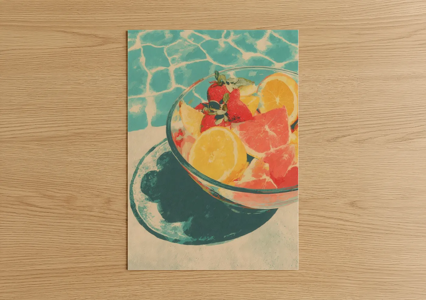 Poolside Breakfast with Fresh Citrus Wall Art