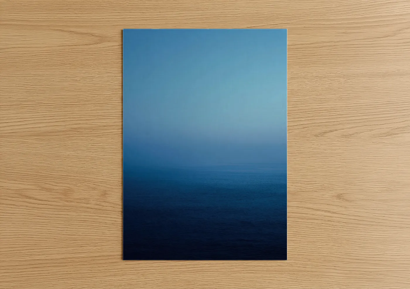 Misty Ocean Horizon Seascape Wall Art