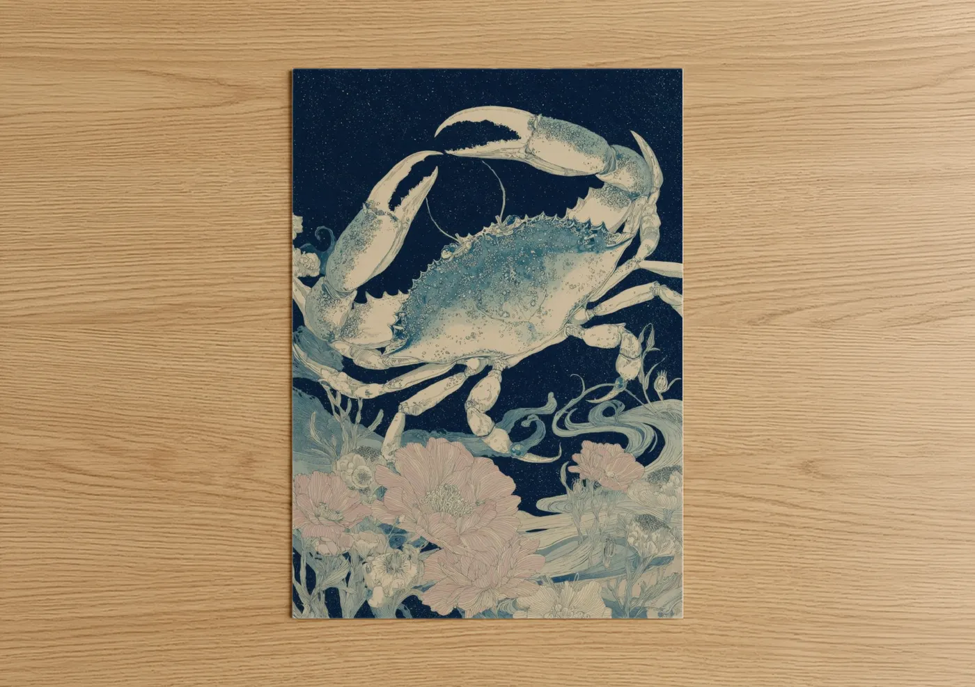 Celestial Crab Zodiac Cancer Wall Art
