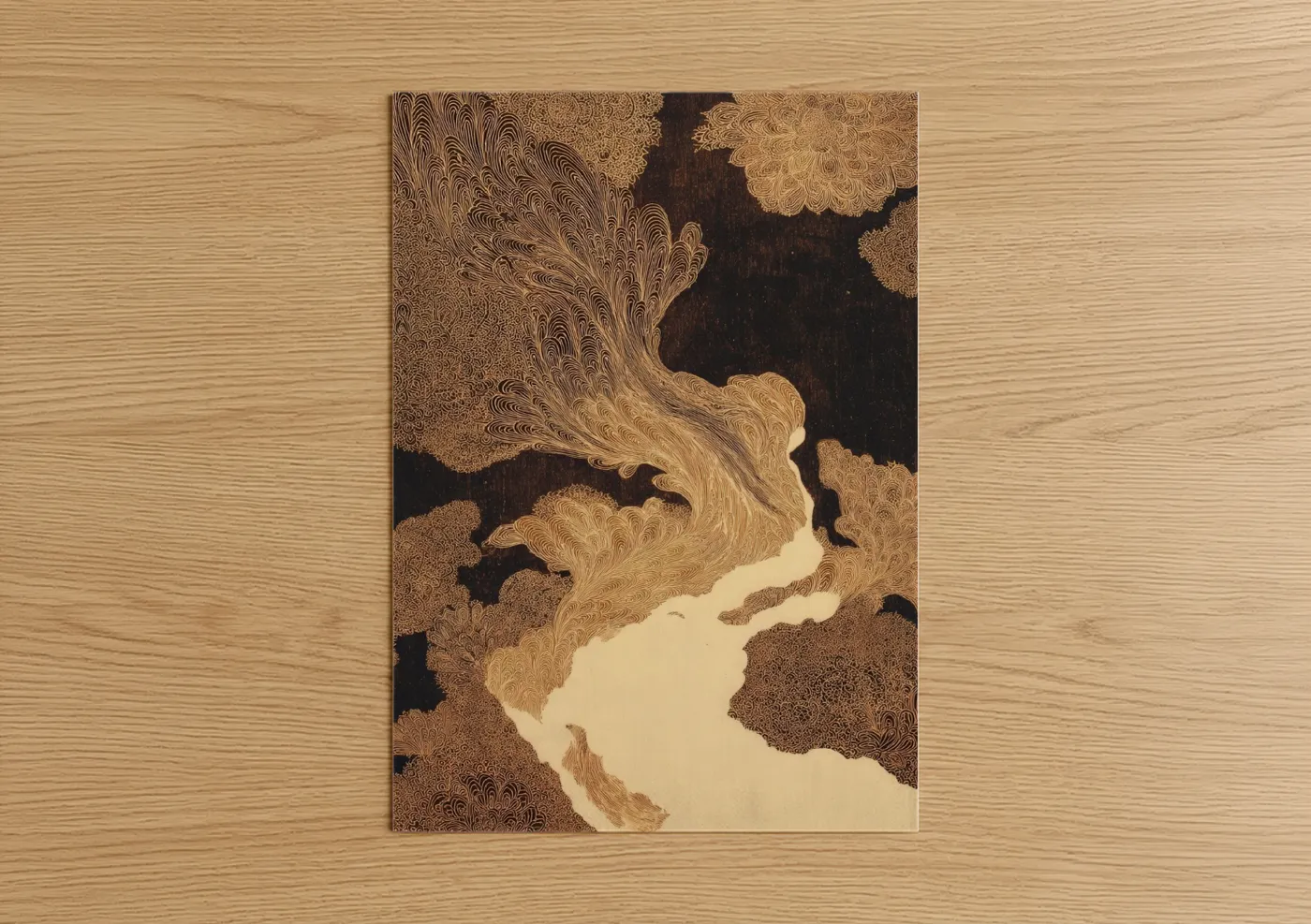 Abstract Expressionism Flowing Forms Wall Art