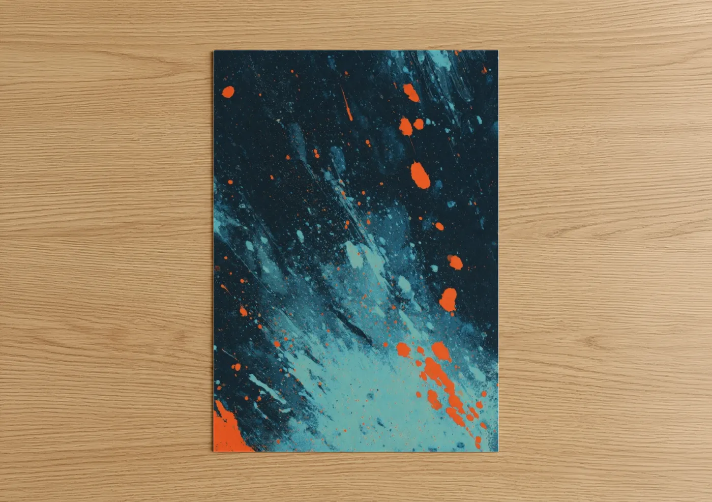 Abstract Ice Hockey Dynamic Energy Wall Art