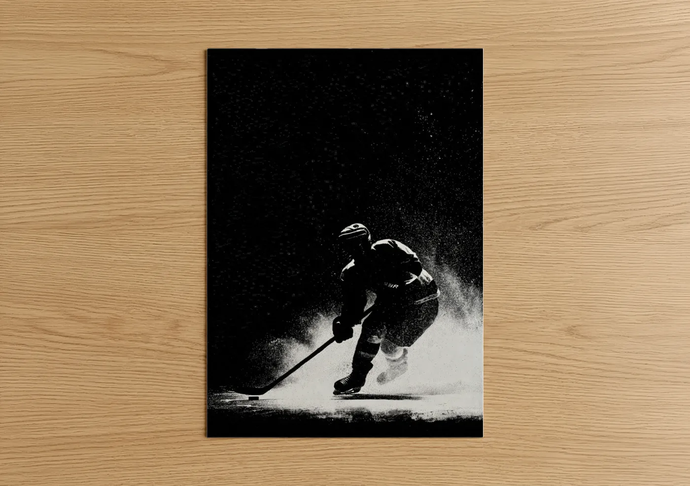 Ice Hockey Player Winter Action Wall Art