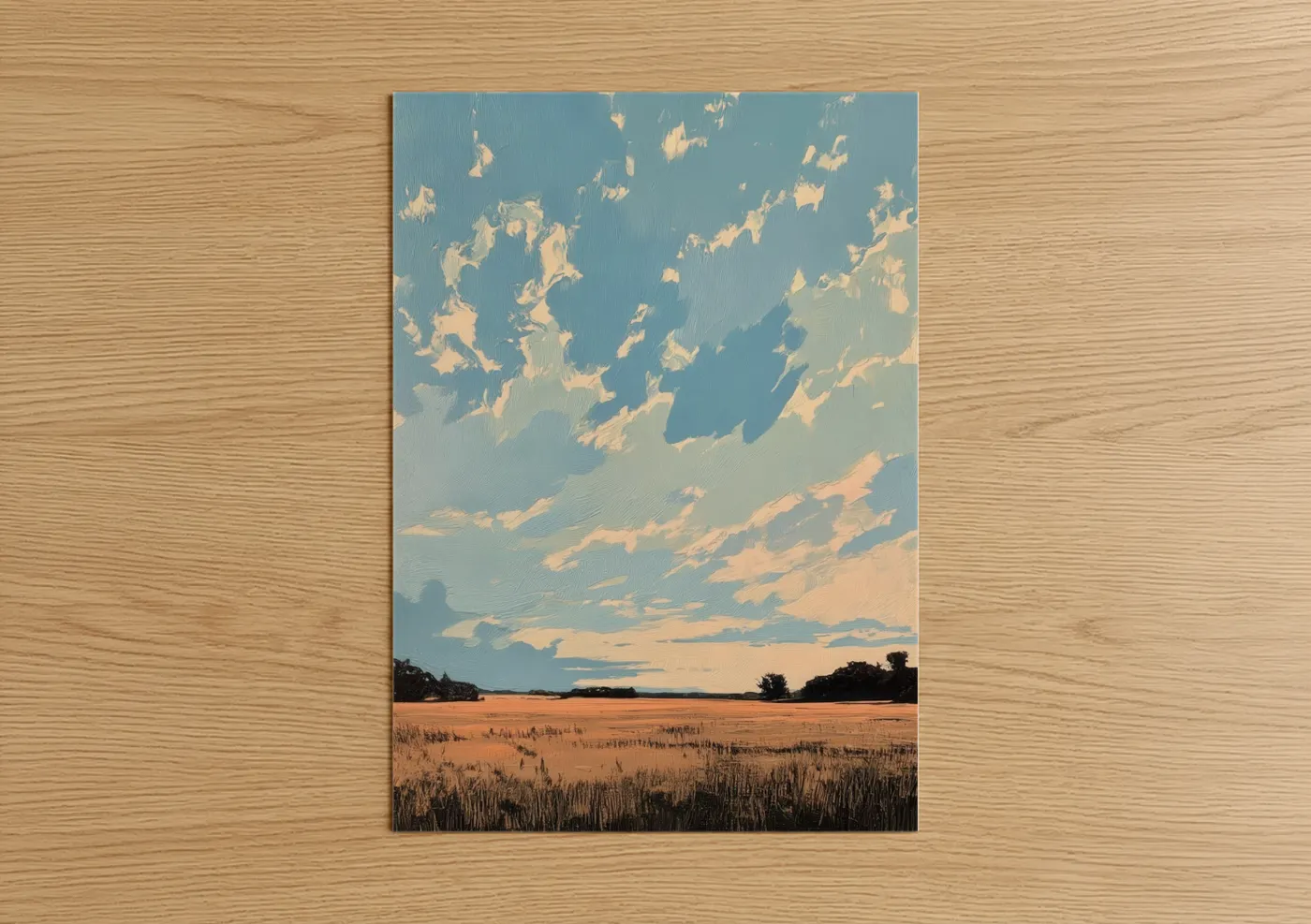Golden Hour Landscape Sunset Sky Wall Art