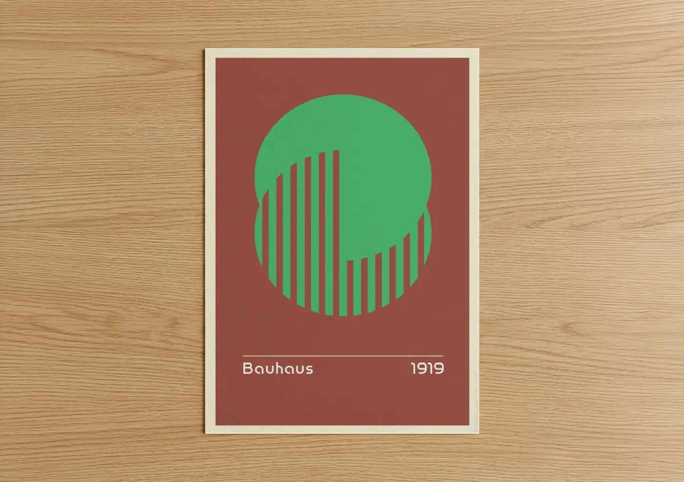 Bauhaus Abstract Geometric Portrait 1919 Wall Art
