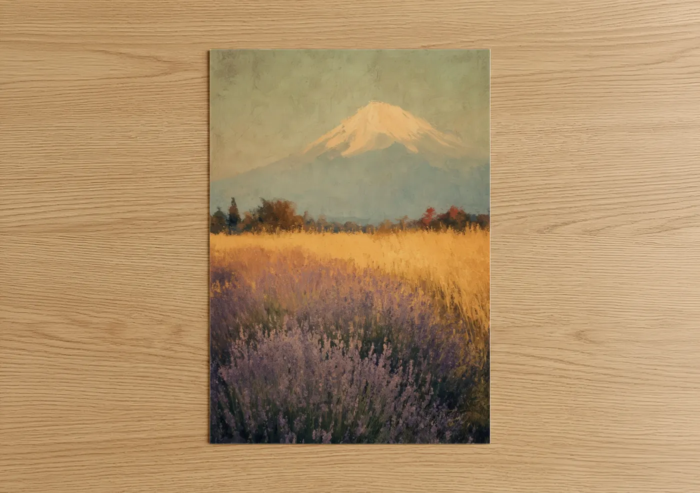 Mount Fuji Golden Hour Landscape Wall Art