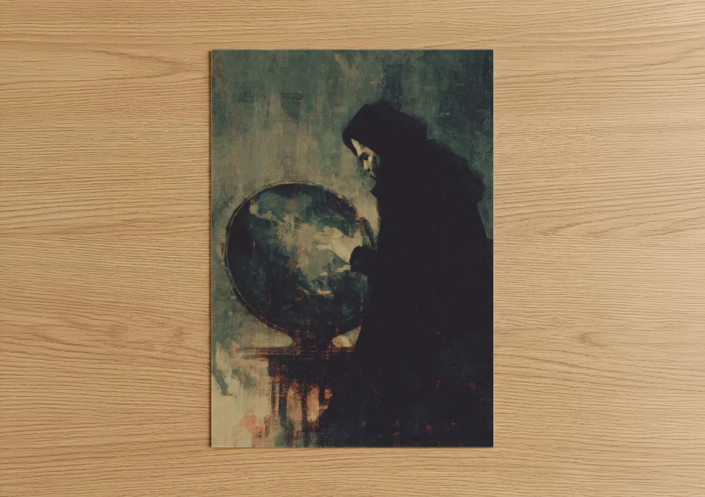 Mystical Orb Gaze Wiccan Wall Art
