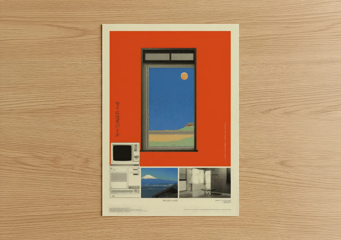 Japanese Y2K Retro Window Aesthetic Wall Art