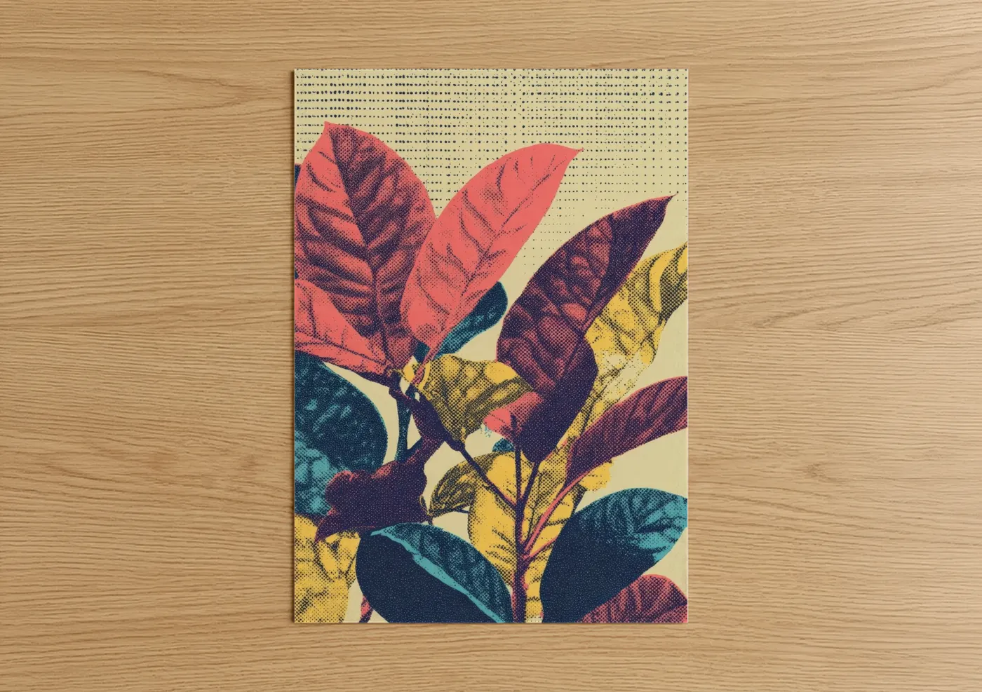 Tropical Leaf Composition Pop Wall Art