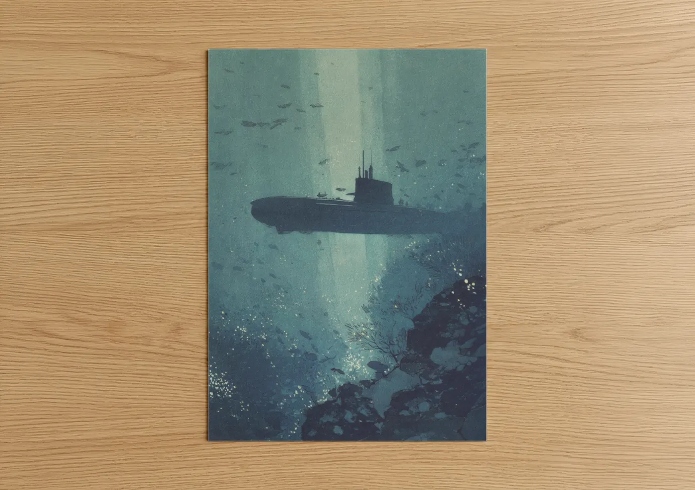 Submarine Deep Ocean Underwater Wall Art